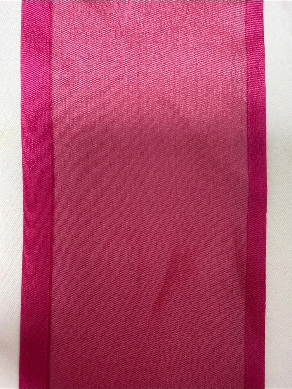 VTG Papillon Pour Foulards 100% Pure Silk Skinny Scarf Striped Pink. Japan